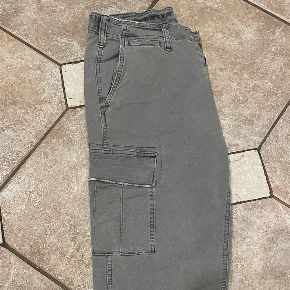 American Eagle Outfitters Men's Cargo Pants in Gray - Picture 13 of 14